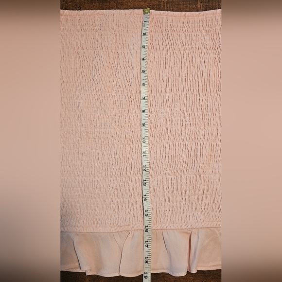 Petal & Pup Loria Pink Smocked Mini Bodycon Ruffle Skirt US 12 UK/AU 16 NWT - Picture 12 of 12